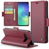 Rerzoiro Cover per Samsung Galaxy S10 Plus Custodia Portafoglio [Blocco RFID] Premium Pelle PU Wallet Case Flip Libro con Porta Carte Slot Supporto Flip Case per Samsung Galaxy S10 Plus, Rosso