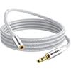 MOSWAG MOWSAG Prolunga da 3,5 mm TRRS Cavo per cuffie a 4 poli Cavo audio da maschio a femmina Nylon intrecciato compatibile per stereo per casa/auto, smartphone, cuffie, tablet, lettori multimediali e altro