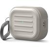 elago Cover Armor per AirPods Pro 3 | Con Moschettone, Ricarica Wireless, Protezione Totale, Resistente agli Urti (Pietra)