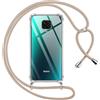 Pnakqil Cover per Xiaomi Redmi Note 9 Pro/9 Pro Max/9S 4G con Cordino, Trasparente Custodia con Laccio Tracolla Cellulare Girocollo Collana Protettiva per Redmi Note 9 Pro 6.67 Pollic, Khaki