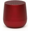 Lexon Mino+ - Altoparlante ricaricabile Bluetooth (rosso scuro)