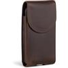 Hengwin Porta Telefono da Cintura per Uomo, Marsupio per Cellulare, Custodia per Samsung S25 S24 S23 S22 S21 Ultra, S10 S9 S8 Plus, Custodia per Smartphone con Clip da Cintura in Vera Pelle