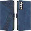 OKZone Cover per Samsung Galaxy S21 Fe, Custodia in Pelle Samsung S21 Fe, Antiurto Cover a Libro Galaxy S21 Fe Magnetica Portafoglio Folio PU Pelle Flip Caso con Wallet Case Cover (Blu)