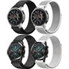 DMVEIMAL Cinturino Nylon Loop per Huawei Watch GT/Gt 2 46mm/per Samsung Galaxy Watch 3 45mm/Galaxy Watch 46 mm/Gear S3 Frontier,22mm Smartwatch Cinturini Sport per Amazfit Bip 5/Balance/Gtr Uomini Donne 4PCS