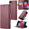 Rerzoiro Cover per iPhone 7 Plus/iPhone 8 Plus Custodia Portafoglio [Blocco RFID] Premium Pelle PU Wallet Case Flip Libro con Porta Carte Slot Flip Case per iPhone 7 Plus/iPhone 8 Plus, Rosso