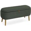 VERSA Panca per piedi da letto Versa Maniko Chic Style, dimensioni (A x L x P) 45 x 94 x 37 cm, verde