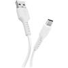 SBS Cavo USB-C/USB-A 1 Metro, Supporta fino a 18W, Cavo Antigroviglio, Ricarica e Trasferimento Dati 480Mbit/s, Compatibile con Dispositivi USB-C, Connettori USB-A e USB-C, Bianco