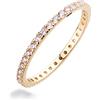 Sakrami Anello Veretta Camille in Oro e Cubic Zirconia - Misura 21