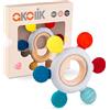 akolik Massaggiagengive per Neonato, Giocattoli per Dentizione Regalo da 3, 6, 9, 12 Mesi, Anello in Silicone Alimentare, Giochi da Bagno per Bambini