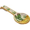 Sicilia Bedda - Poggiamestolo in Ceramica di Caltagirone - Varie Fantasie - Prodotto Autentico Dipinto a Mano (Ficodindia)