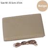 SKS Distribution®, coprivolante fai da te con aghi e filo in pelle artificiale, beige, taglia M 35,5 - 37 cm