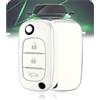 LELNOOS Cover Chiave Auto, Silicone Custodia Chiave Protettiva Copri Chiavi per Renault Clio Twingo Kangoo Trafic Megane Modus Captur Master Express Wind Fluence Smart Forfour Fortwo 453, 3 Tasti