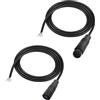 RUNCCI-YUN connettore di Prolunga Ebike Julet a 2 Pin Impermeabile per Cavo per Bici Elettrica, Femmina connettore Cavo di 2 Pin per Luce Bicicletta Elettrica(1m)