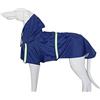 FUNAT Poncho per Cani di Grossa Taglia con Cappuccio, Impermeabile Riflettente per Cani, Cappotto per Cani Impermeabile