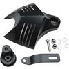Newland2019 Griglia copri clacson per moto per Harley Softail Dynaglide Road King Electra Big Twin con clacson tra i cilindri 2008 2010 1992-2012 (Black)