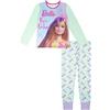 Barbie Set pigiama per bambine dai 3 ai 10 anni, prodotto ufficiale, Verde, 4-5 Years