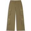 FREDDY - Pantaloni Cargo Baggy Fit In Popeline Con Quattro Tasconi, Donna, Verde, Small