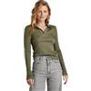 G-Star Raw G-STAR Donna Ribbed Slim Polo, Verde scuro (dk shamrock D24513-D527-7159), XXS