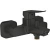 GROHE Dice 1018722430 - Miscelatore per vasca da bagno/doccia con deviatore automatico (montaggio a parete, leva in metallo, cartuccia in ceramica da 35 mm, valvola di non ritorno integrata, beccuccio