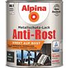 Alpina, vernice protettiva per superfici in metallo, 3 in 1, direttamente sulla ruggine, RAL 7016, colore grigio antracite opaco, latta da 750 ml (etichetta in lingua italiana non garantita)