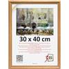 3-B Cornice Portafoto Mori - Marrone (rovere con venature del legno visivamente morbide) - 30 x 40 cm - Cornice in legno - Portafoto e documenti con vetro acrilico