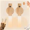 TaimeiMao 2 Pezzi Applique da Parete Interno Luce Notturna per Interni con Sensore di Movimento Lampada Da Parete Batteria Ricaricabile Magnetica Senza Fili, Per Scale, Cucina, Corridoio, Camera