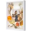 WISYOK Cornice 3D A4, 3 cm di profondità, cornice fotografica quadrata, vetrina, oggetti decorativi per fiori e ricordi - 31 x 22,5 x 4,5 cm (Bianco)