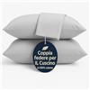 Ali Brothers Set 2 Federe Cuscino 50x80 cm - 100% Cotone Morbido e Traspirante - Antipiega, Antiacaro, Lavabili - Naturale per Letto Singolo o Matrimoniale (Grigio)