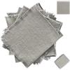 HXXWEUS Tovaglioli Stoffa, Set di 6 Tovagliolo di Lino, 42 x 42 cm Tovagliolo Quadrato con Nappe, Tovaglioli di Piccole Dimensioni Lavabili, Adatti per Cene in Famiglia, Matrimoni, Compleanni, Grigio