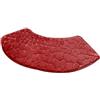 ZYAGH Tappeto Doccia Angolare Pratico tappetino da bagno curvo, zerbino da doccia spesso, antiscivolo, assorbente, for il pavimento del bagno Per I Piedi Lavabile(Red)