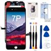 EFaith Schermo per iPhone 8 Plus Display LCD 5.5 Touch Screen Digitizer Parti di Ricambio con Strumenti di Riparazione+ Pellicola Protettiva,Modelli compatibili A1863, A1905, A1906 (Nero)