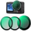 K&F CONCEPT Push in Fit Effect & ND & CPL Filter Set Compatibile con DJI Osmo Action 5 Pro, 3 Pack CPL Black Diffusion 1/4 ND2-32 Filters, Filters for Osmo Action 4/3, Multicoated HD Optical Glass