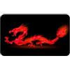 Silent Monsters Tappetino Mouse 24 x 20 cm piccolo, Drago rosso, Bordo tagliato al laser, Durevoli, antiscivolo e silenzioso, gioco, ufficio, casa, lavabile, arrotolabile, Tappetini Gaming Mousepad