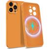 MyGadget Custodia per iPhone 14 Pro Max [ Quadrupla Protezione ] - Case in Silicone Rigido con Fodera in Microfibra - Cover Arancio