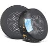 SOULWIT Cuscinetto di Ricambio in Gel di Raffreddamento per Jabra Evolve 75 (75UC 75MS 75SE) Stereo Bluetooth Wireless Cuffie,Cuscinetti Auricolari in Schiuma per l'isolamento dal Rumore-Nero Dorato