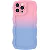 miyonsin Cover per iPhone 16 PRO Max, Anti Ingiallimento Custodia, Anti-Graffio e Colorato Moda TPU Case per Ragazze e Donne, Durevole Antiurto Cover per iPhone 16 PRO Max, Rosa Blu