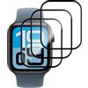 Lutree per Apple Watch Series 9/8/7 41mm Pellicola Protettiva, 3 Pezzi HD Anti Graffio Flessibile Film, 3D Piena Copertura Anti-Impronte Senza Bolle Protezione Schermo