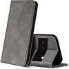 ZONNAVI Cover per Google Pixel 6 PRO, Flip Custodia Pelle PU con [Slot Cart] [Supporto Stand] [Magnetica], Cover a Libro Portafoglio per Google Pixel 6 PRO (Grigio)