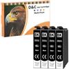 D&C Compatibili con 405XL Cartucce d'inchiostro, Compatibili con Epson Workforce WF-3820 WF-3825 WF-4820 WF-4830 WF-4825 Workforce WF-7840 WF-7835 WF-7830 WF-7310, 4 Nero