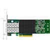 GLOTRENDS ST7268 Scheda di rete Ethernet SFP+ a 2 porte da 10Gb compatibile con controller Intel 82599ES, interfaccia PCIE 2.0 X8, supporto Windows 11/10/Windows Server/Linux/ESX/VMware ESXi