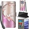 PHINIENLAND Cover per Xiaomi Redmi Note 14 Pro/Note 14 Pro Plus Case PU Pelle Custodia [Kickstand] [Chiusura magnetica] [Slot per Schede], Portafoglio Flip Custodia per Redmi Note 14 Pro,Rosa