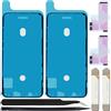 ZHUROUPU Adesivo Adesivo Pre-Taglio Impermeabile 7pc Compatibile con per iPhone 11 PRO Max, Adesivo sullo Schermo LCD e Nastro Adesivo per Colla a Batteria Interna (6,5 Pollici/Nero)
