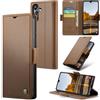 Rerzoiro Cover per Samsung Galaxy A05s Custodia Portafoglio [Blocco RFID] Premium Pelle PU Wallet Case Flip Libro con Porta Carte Slot Supporto Flip Case per Samsung Galaxy A05s, Marrone