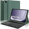 WINCHKING Tastiera per Samsung Galaxy Tab A9 8.7, Cover Galaxy Tab A9 con Tastiera, Italiano Bluetooth Rimovibile Retroilluminata Keyboard per Samsung Tablet a9 2023 8.7 Pollici, Verde scuro