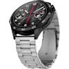 Suuira Elegante Cinturino in Metallo Compatibile con Huawei Watch GT 4 PRO 46mm / GT 3 / GT 2e / Ultimate / Buds (Argento)