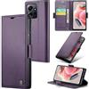 Rerzoiro Cover per Xiaomi Redmi Note 12 4G Custodia Portafoglio [Blocco RFID] Premium Pelle PU Wallet Case Flip Libro con Porta Carte Slot Supporto Flip Case per Xiaomi Redmi Note 12 4G, Viola