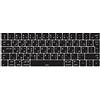 MiNGFi Copritastiera Silicone Arabo per MacBook Pro 13 A1706/A1989/A2159 (2016-2020), Pro 15 A1707/A1990 (2016-2019) EU/ISO - Nero