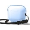 elago Cover Trasparente per AirPods Pro 3 | Con Cinturino Portatile, Ricarica Wireless, Trasparenza Duratura, Antiurto (Blu Acqua)