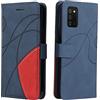 Fatcatparadise Cover per Samsung Galaxy A03S, Flip Caso in PU Pelle Case Cover Libro Portafoglio Protettiva Custodia con TPU Sottile Antiurto,[Kickstand][Slot per Schede][Chiusura Magnetica] (Blu)