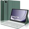 WINCHKING Tastiera per Samsung Galaxy Tab A9 8.7, Cover Galaxy Tab A9 con Tastiera, Italiano Retroilluminata Bluetooth Rimovibile Keyboard per Samsung Tablet a9 2023 8.7 Pollici, Verde scuro